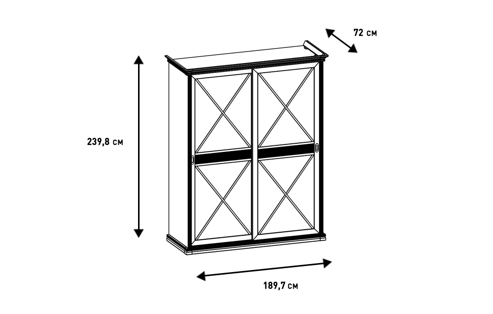 Шкафы-купе - изображение №4 "Шкаф-купе Кантри"  на www.Angstrem-mebel.ru