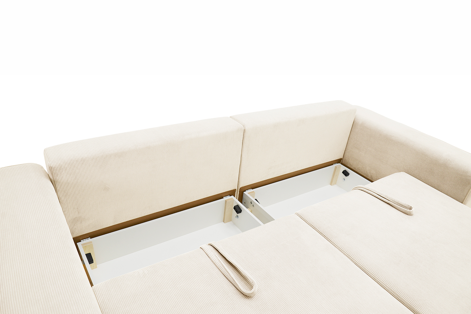 Прямые диваны - изображение №4 "Диван Шери еврокнижка / белый"  на www.Angstrem-mebel.ru